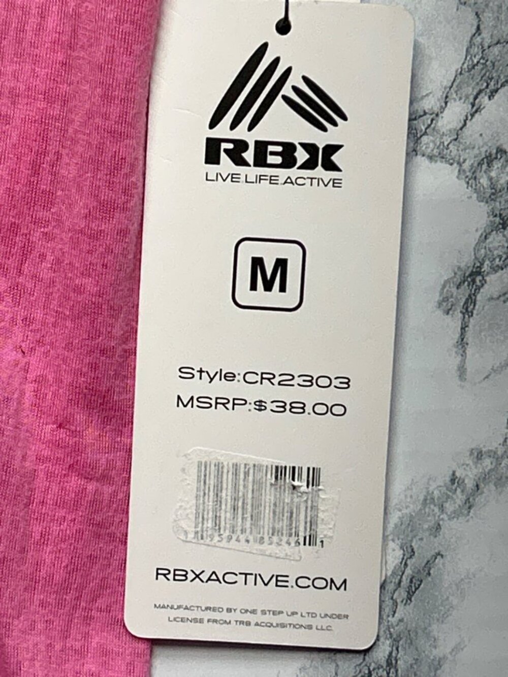 RBX Womens Size M Pink Athleisure Tie in back Top Short Sleeve Lightweight Style - Picture 8 of 9